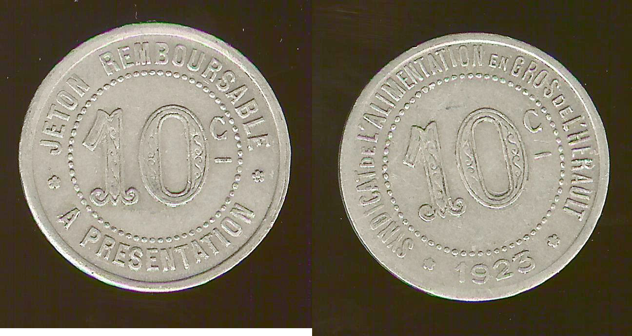 Herault(34) 10 centimes 1923 EF